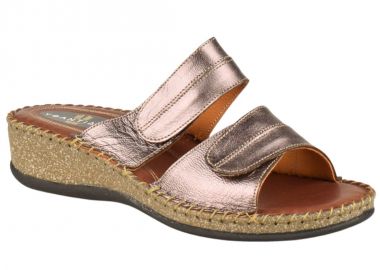 Παντόφλες γυναικείες | Δερμάτινες | Υφαντίδης | 111272 | Ατσαλί - Υφαντίδης - 